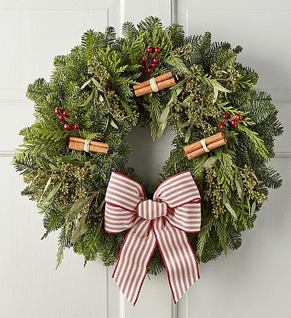 Holiday Rustic Evergreen Wreath